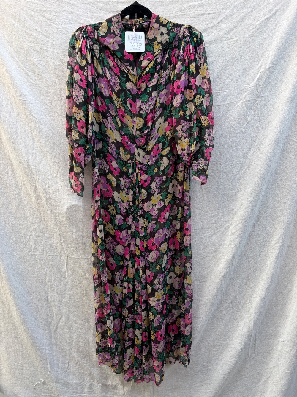 1930s Floral Maxi Dress